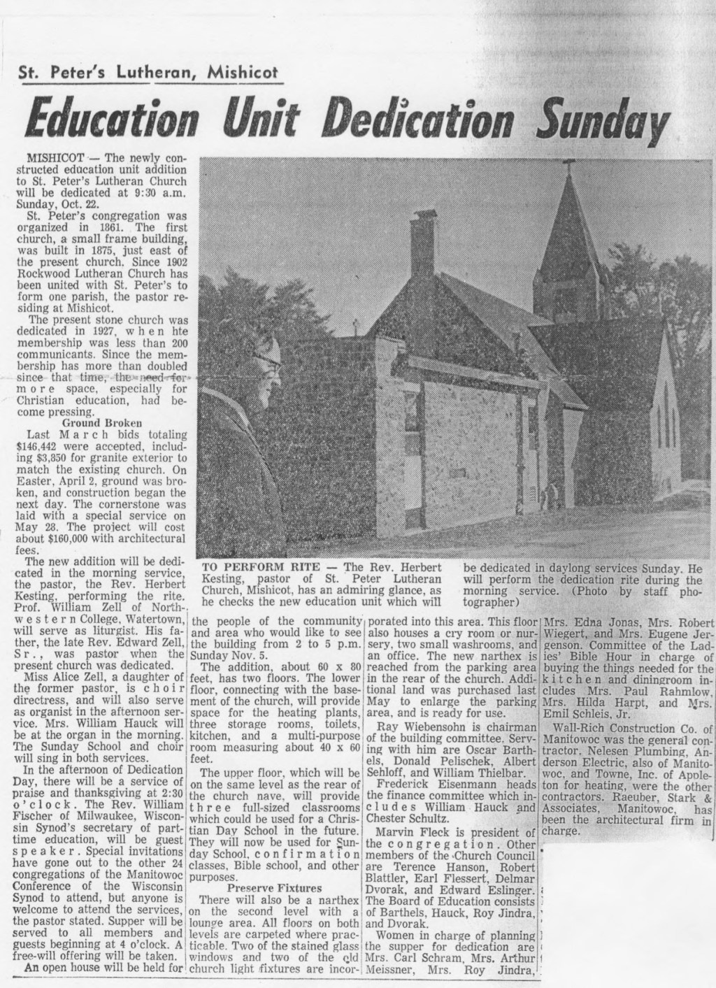 St Peter’s Lutheran School&nbsp;Opening