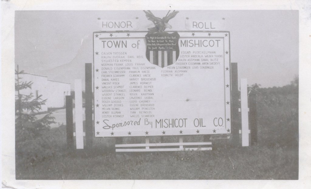 Town Of Mishicot Honor Roll&nbsp;Sign