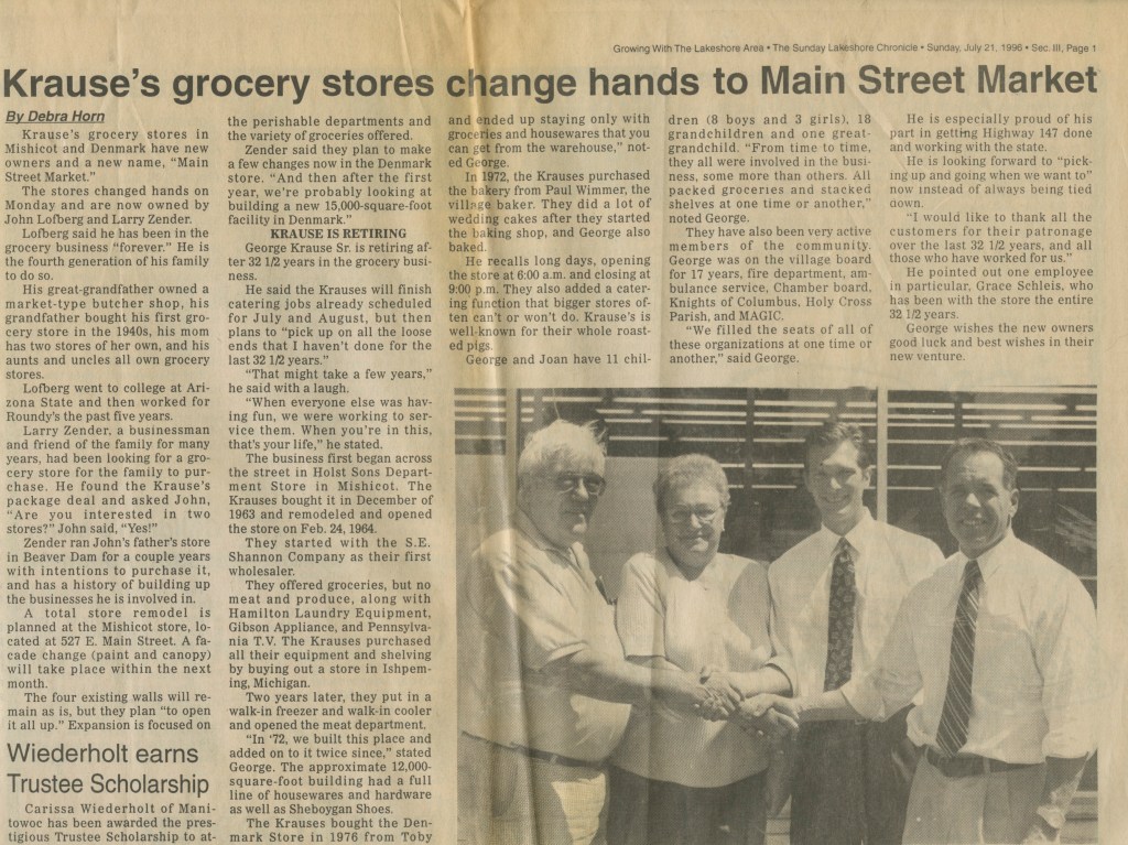 Krause’s Shopping Center Changes Hands&nbsp;Article