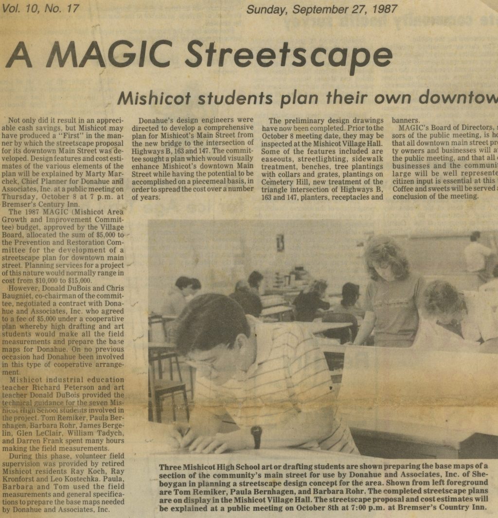MAGIC Streetscape Plan —&nbsp;1987