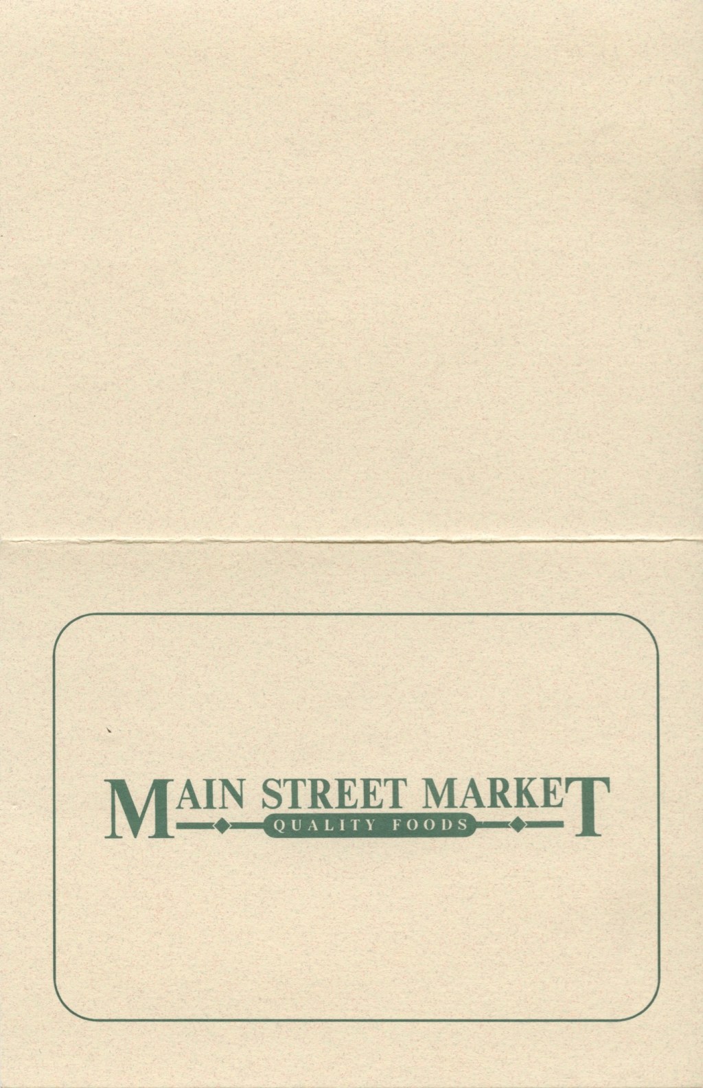 Main Street Market Grand Opening Invitation – Mishicot, Wisconsin