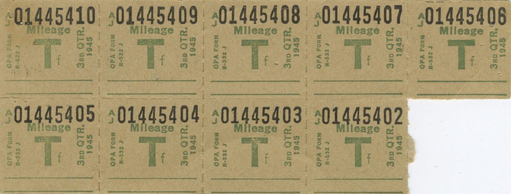 World War II Ration Stamps