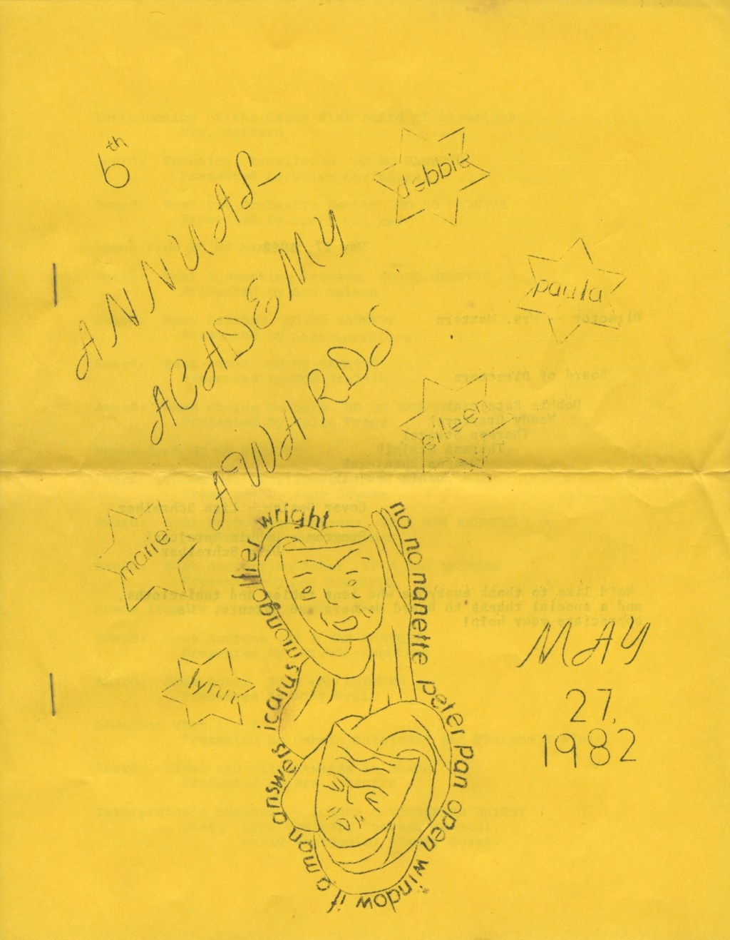 Mishicot High School Academy Awards Programs — 1982–1983