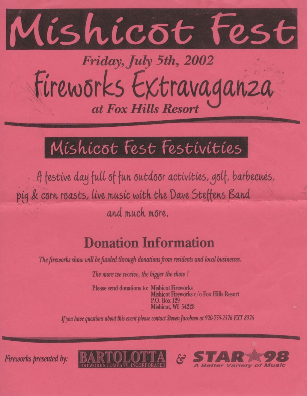 Mishicot Fest Advertisement —&nbsp;2002