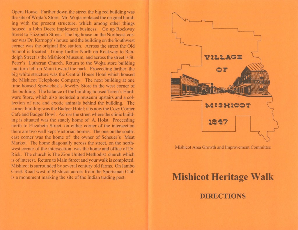 Mishicot Heritage Walk&nbsp;Guides