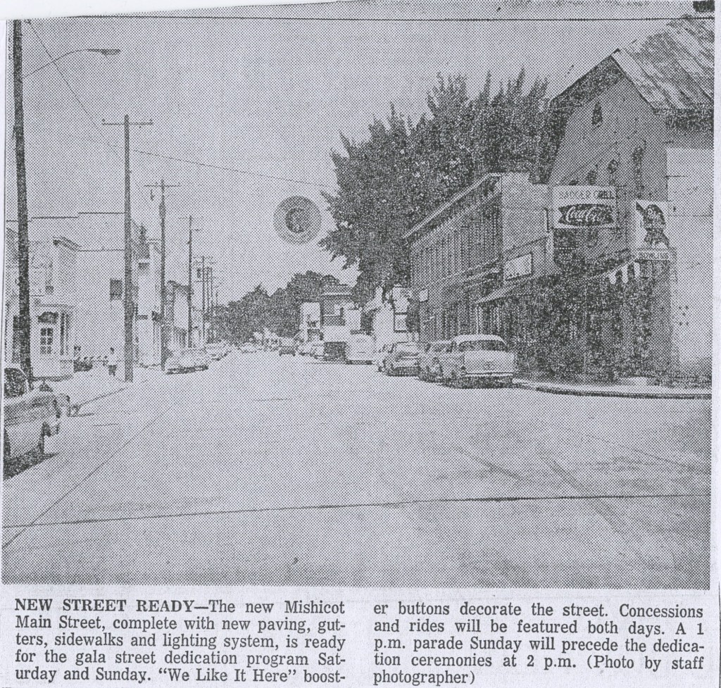 Main Street Rebuilding Articles 1965 — Mishicot,&nbsp;Wisconsin