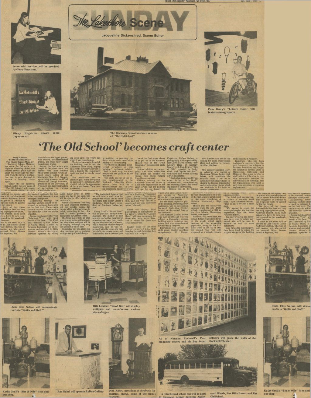 The Old School Becomes Craft Center — June 1980