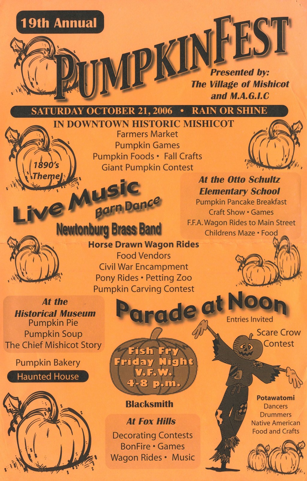 Mishicot Pumpkinfest Flyer —&nbsp;2006