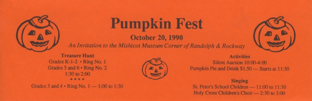 Mishicot Pumpkinfest Museum Invitation —&nbsp;1990