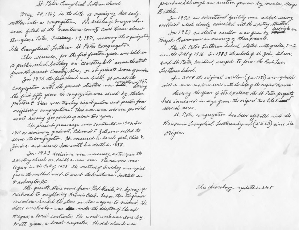 St Peter’s Lutheran Church History&nbsp;Articles