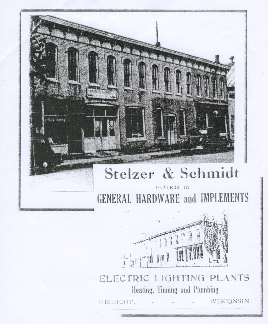 Stelzer & Schmidt Hardware Store&nbsp;Ad