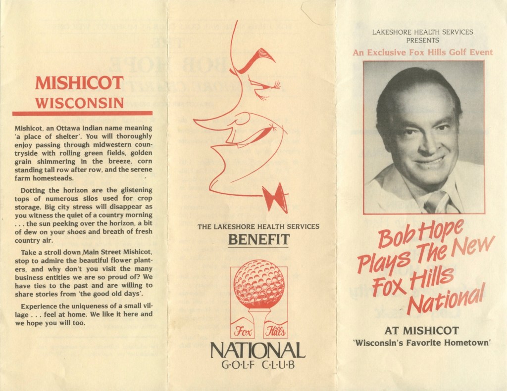 Bob Hope Plays The New Fox Hills National Brochure — Mishicot,&nbsp;Wisconsin