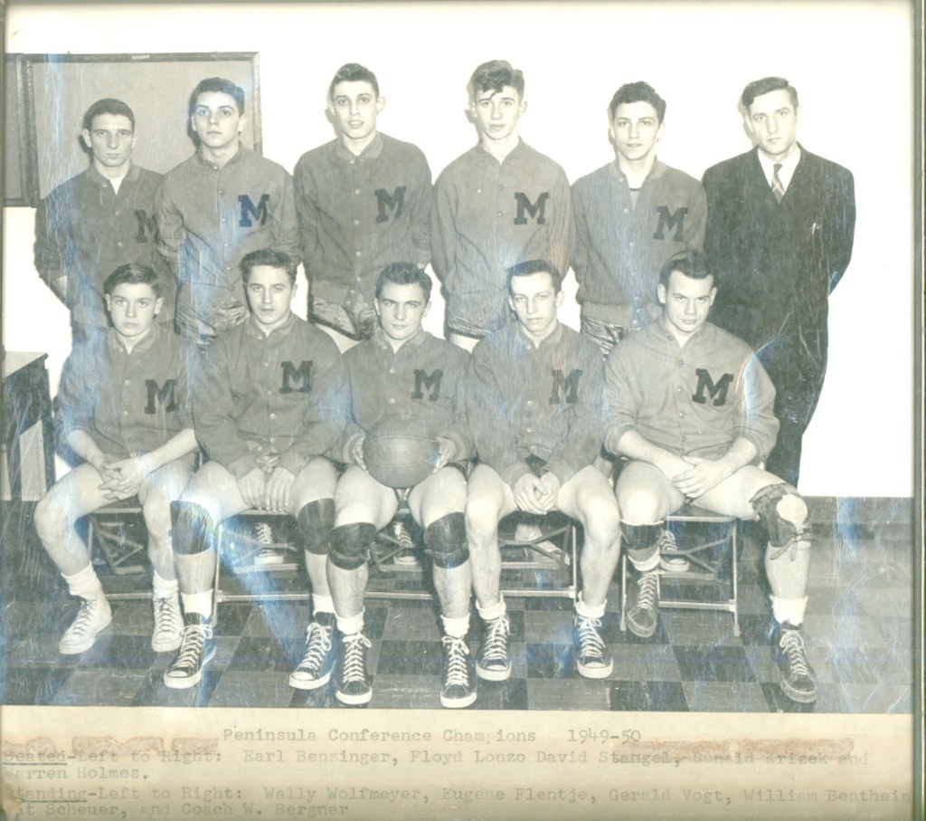 Mishicot High School Basketball Peninsula Conference Champs 1949 –&nbsp;1950